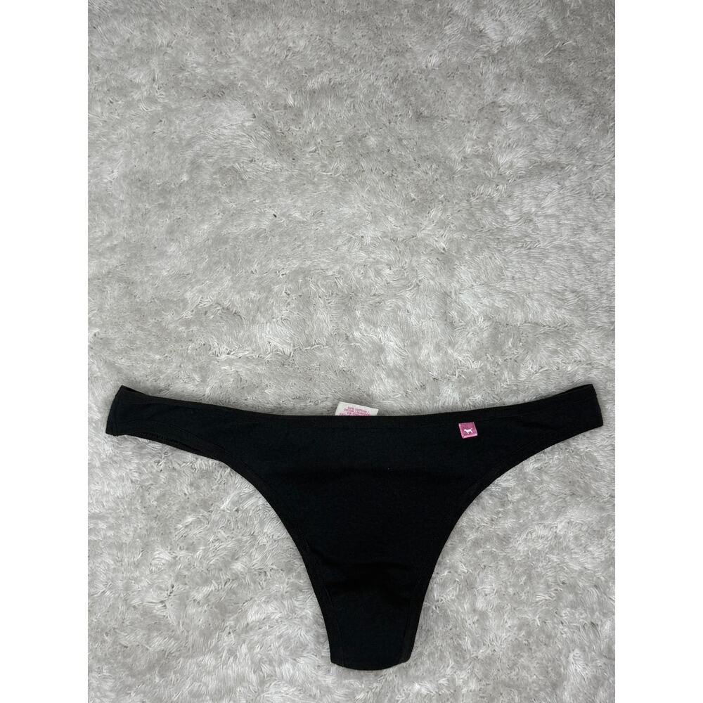 NWT PINK Victoria’s Secret Black Skinny Side Thong XS 06/09